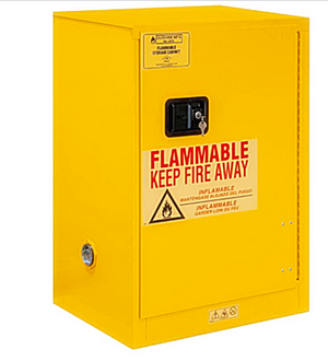 JKBOX-Schrank zur Aufbewahrung brennbarer Materialien 12 Gallonen Gelb