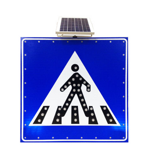 Светодиодный предупреждающий пешеходный знак