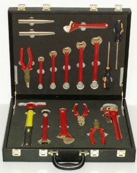 Estuche y kit de herramientas antichispas