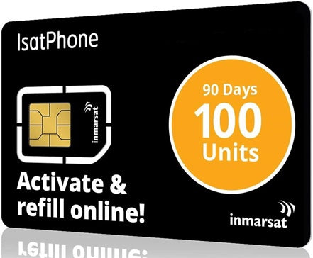 Tarjeta SIM Prepago IsatPhone 100 Unidades - Giant Safety Limited
