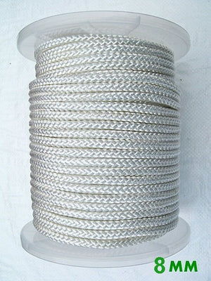 Cuerda de poliéster 8 mm blanco 200 m