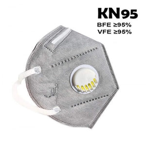 Schutzmaske KN95 + Ventil 10 im Pack