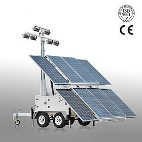 CIL810S 8m Pneumatic Mast Solar Lighting